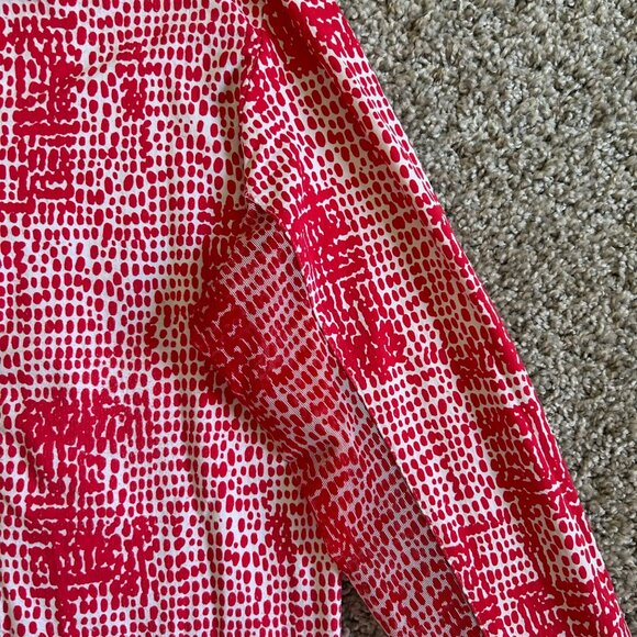 Ibkul Womens Small Diane Print Long Sleeve Shift Dress UPF 50 Golf Athletic - Picture 3 of 11